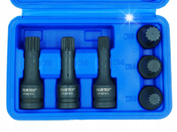 KLUCZE BIT SPLINE UDAROWE 1/2 M14-M18 XZN PIASTA VW AUDI SKODA ZAWIESZENIA