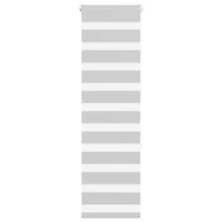 Roleta zebra, jasnoszara, szerokość tkaniny 35,9 cm, poliester