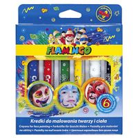 kredki do malowania twarzy 6 szt flamingo