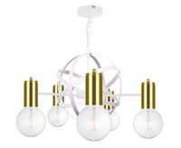 Żyrandol 5xE27 SOLAR WHITE/GOLD