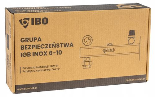 GRUPA BEZPIECZEŃSTWA DO NACZYNIA DO C.W.U 6 BAR STAL NIERDZEWNA INOX IGB na Arena.pl