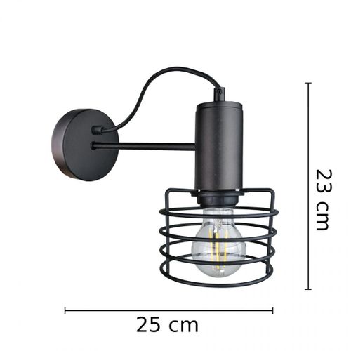 Kinkiet 1xE27 RUNE BLACK na Arena.pl