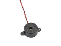 BUZER CZARNY FY248 z kablem 24V (ciągły)