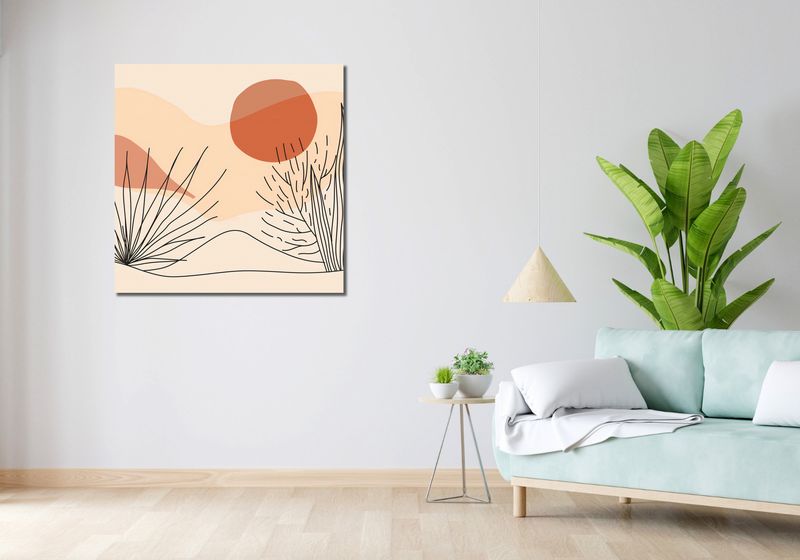 Obraz 90x90cm Miękka Roślinność zdjęcie 2