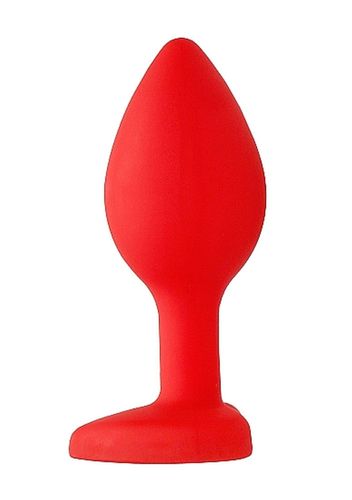 diamond heart butt plug - regular - red na Arena.pl