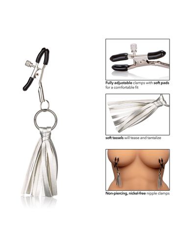 Playful Tassels Nipple Clamps Silver na Arena.pl