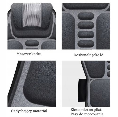 Mata masująca do masażu masażer Shiatsu grzanie do domu i samochodu Gateway na Arena.pl