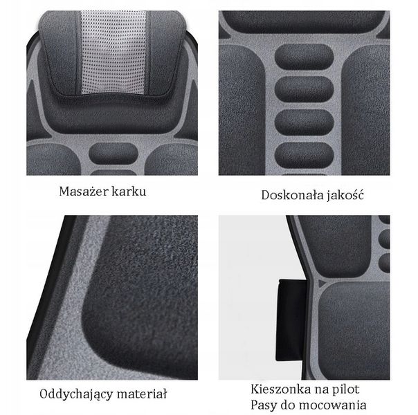 Mata masująca do masażu masażer Shiatsu grzanie do domu i samochodu Gateway zdjęcie 4