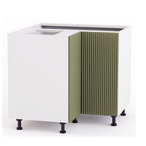 AUSTIN KU-DN90 Szafka 90 cm dolna narożna fronty MDF frezowane pionowo na Arena.pl