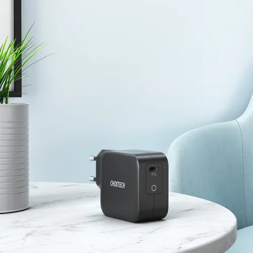 Choetech szybka ładowarka sieciowa GaN USB Typ C 61W 3A Power Delivery czar na Arena.pl