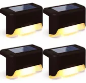 4x LAMPA SOLARNA LED SCHODOWA ZEWNĘTRZNE LAMPKI NA SCHODY TARAS WODOODPORNA