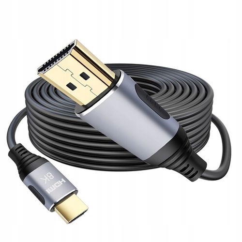KABEL PRZYŁĄCZE PRZEWÓD HDMI 2M PRZEWÓD V2.1 8K 4K / PREMIUM ZŁOTE WTYKI na Arena.pl