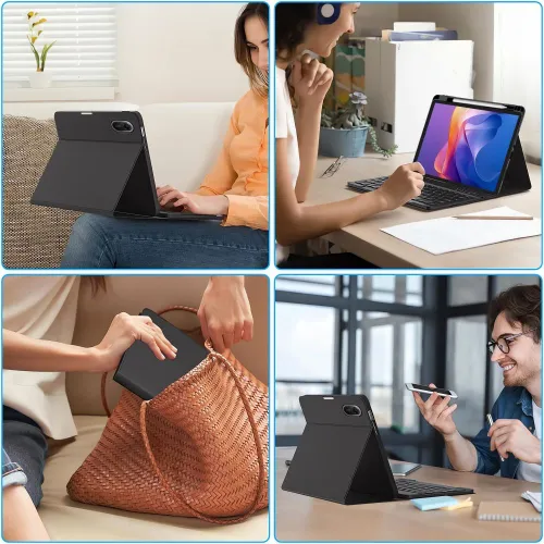 Etui Tech-Protect SC Pen na Xiaomi Redmi Pad 2 11.0 z klawiaturą - czarne na Arena.pl