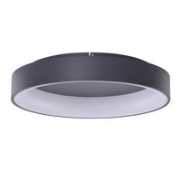 Szara lampa przysufitowa Solvent LED 92W zdalnie sterowana