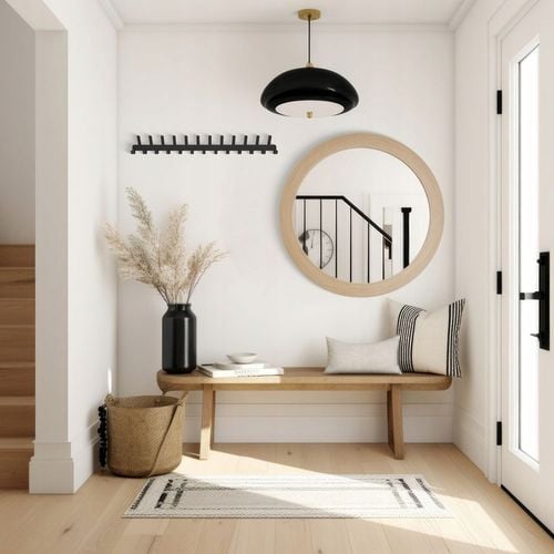 Wieszak Na Ubrania Ścienny Klucze Wiszący Na Ręczniki 25 Haków Czarny na Arena.pl