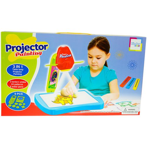 Projektor z tablicą do rysowania 24 OBRAZY + PISAKI na Arena.pl