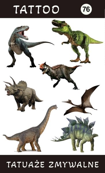 Tatuaże zmywalne Dinozaury zdjęcie 1