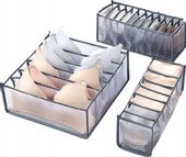 Zestaw Organizer Do Szafki Szuflady 3 Na Bieliznę