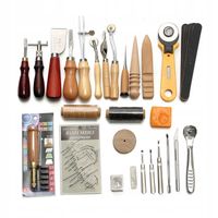 ZESTAW Narzędzi KALETNICZY do SKÓR TOREBEK 37szt