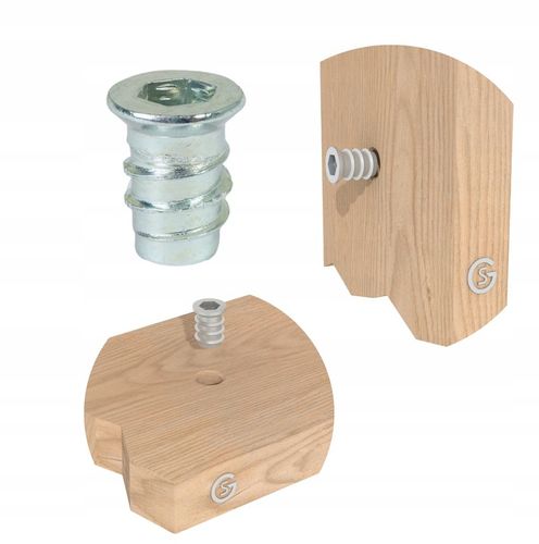 100x Mufa M6x 15 dwugwintowa wkręcana z kołnierzem wpustka wkręt do na Arena.pl