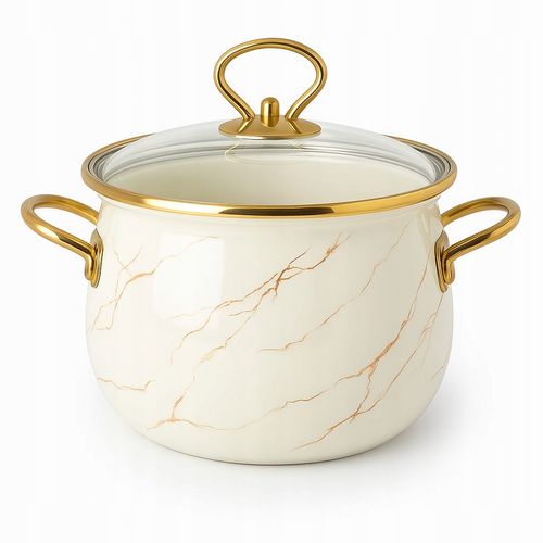 Zestaw Garnków Emalia Garnki Emaliowane Zilner Garnek 8 el. Marmurek na Arena.pl