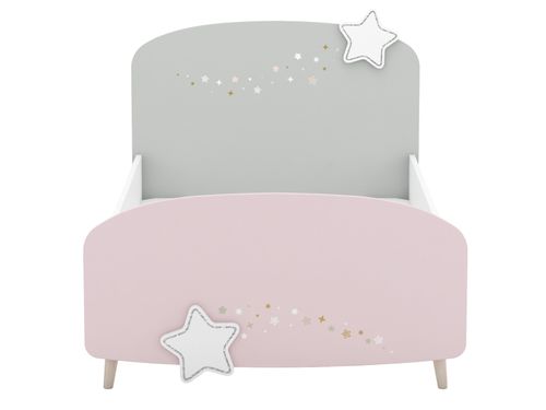 Łóżko dziecięce motyw gwiazdy dla dziewczynki różowe pojedyncze na Arena.pl