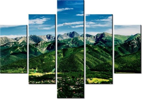 100 70CM 5 ELEM OBRAZ DOLINA TATRACH DRUK na Arena.pl