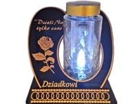 DZIADEK DZIADKOWI SOLAR SOLARNY ZNICZ LAMPION NA GRÓB SKOS  DZIELI ZŁOTO