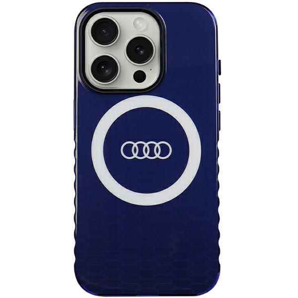 Etui Audi do iPhone 15 Pro, Niebieski, MagSafe zdjęcie 1