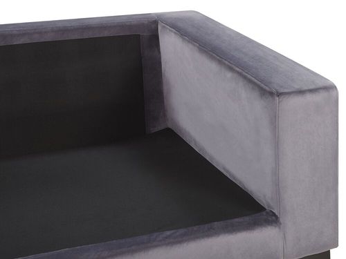 Sofa Welurowa Szara Vadstena na Arena.pl