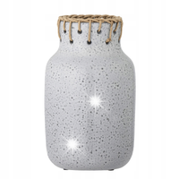 Ceramiczny Wazon Janel Szary Ceramika Kamionka 17 x 28 cm Loft Ozdobny