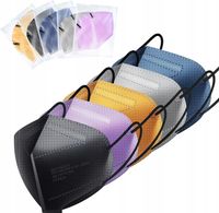 Zestaw Maseczek Ochronnych FFP2 5-warstwowe 3D Kolorowe 30 sztuk