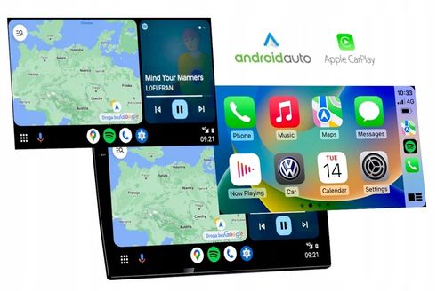 RADIO 10 CALI GPS 2 DIN BLUETOOTH ANDROID AUTO CARPLAY WIFI USB 4/62GB QLED na Arena.pl