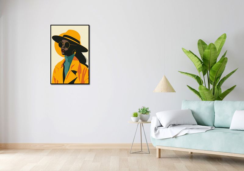 Plakat 53x81cm Żółta Stylowość zdjęcie 4