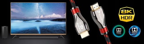 KABEL HDMI 2.1 8K 4K 144Hz 120Hz UHD eARC HDR 48Gbps OLED TV XBOX PS5 na Arena.pl