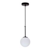 Pompei lampa wisząca czarny 1x40W E27 klosz biały 15cm