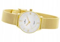 Zegarek Damski Rubicon RBN004 CYRKONIE złoty
