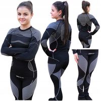 MERKAN Bielizna Odzież Termoaktywna Damska Ciepła Na Zimę Komplet S/M