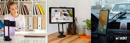 UCHWYT NA TELEFON TABLET DO SAMOCHODU SZYBA KOKPIT na Arena.pl