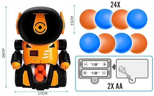 Zabawka Dla Dzieci Strzelanie do Celu Robot Roboschoot Licznik Punktów na Arena.pl