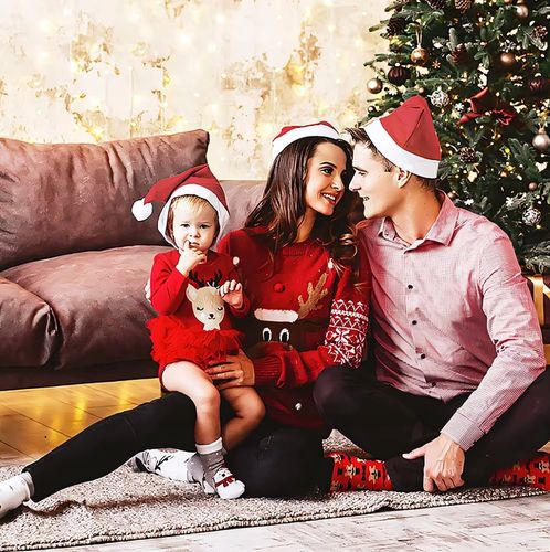 2X CZAPKA ŚWIĘTEGO MIKOŁAJA Z POMPONEM PLUSZ KOSTIUM ŚWIĄTECZNY STRÓJ na Arena.pl