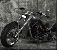 90CM 80 OBRAZ 3 ELEM MOTOCYKL ŚCIENNY