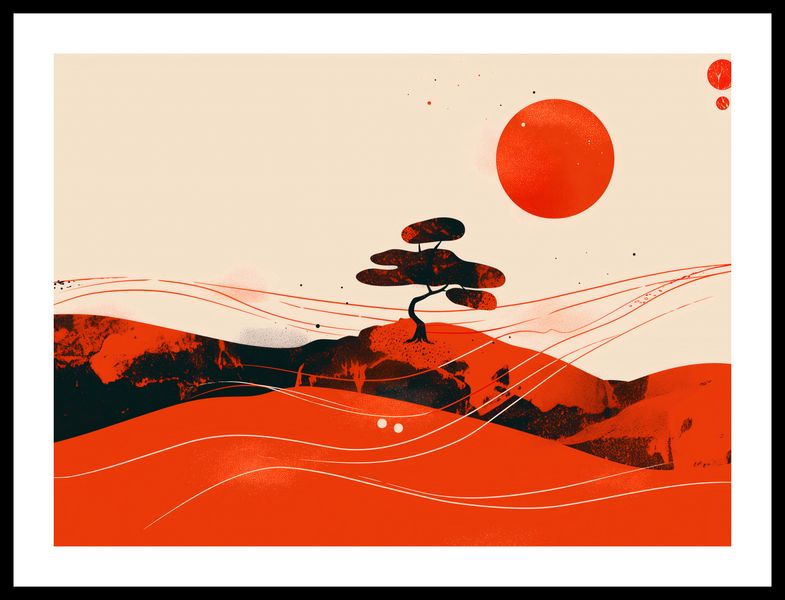 Plakat 55x40cm Czerwone Pustynne Pejzaże zdjęcie 3