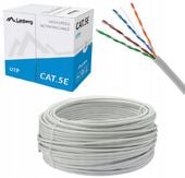 KABEL SIECIOWY UTP RJ45 KAT 5E 100m SKRĘTKA przewód internetowy LAN Lanberg