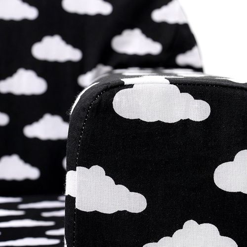 LULANDO Sofa Classic, Chmurki Białe na Czarnym Tle na Arena.pl