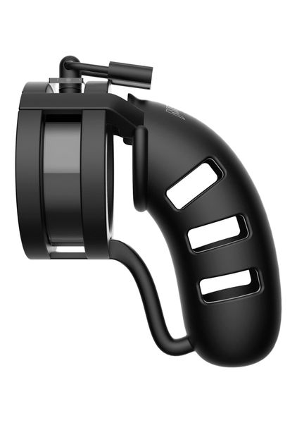 Model 19 - Chastity - 4.5"""" - Sil Cage Ballsplitter - Black zdjęcie 3