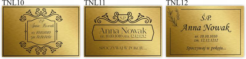 TABLICZKA NA GRÓB NAGROBKOWA TABLICA NAGROBNA zdjęcie 5