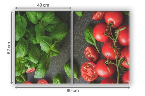 SZKLANA DESKA NA KUCHENKĘ 2x40x52 059D POMIDORY na Arena.pl