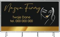 BANER REKLAMOWY 200x100 cm gotowe projekty BEAUTY TWOJA NAZWA