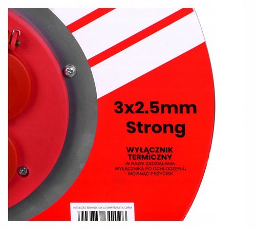 VERTEX PRZEDŁUŻACZ BĘBEN 25m 3x2,5mm na Arena.pl
